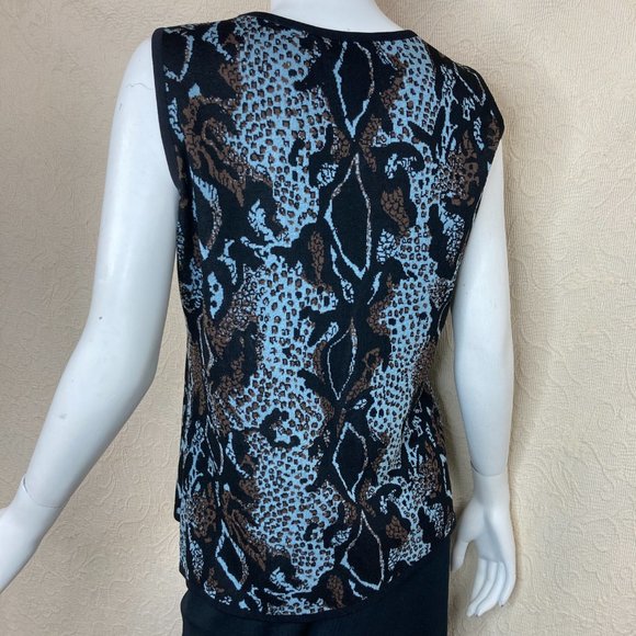 Misook 2-pc Snake Cardigan & Tank Set - Picture 11 of 16